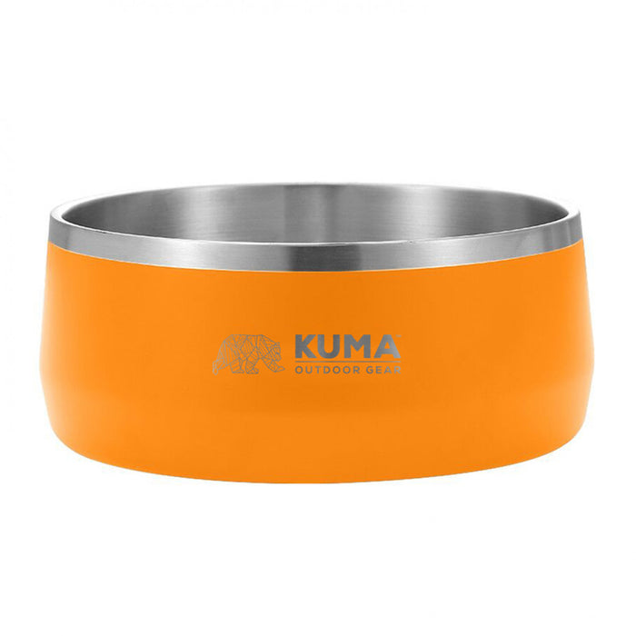KM Stainless Steel Dog Bowl Orange