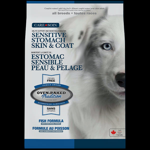 OBT Dog Care Adult Snst Skn/Stmch GF Fish 4lbs