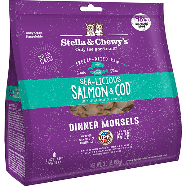 S&C FD Cat Sea Licious Salmon/Cod 3.5oz