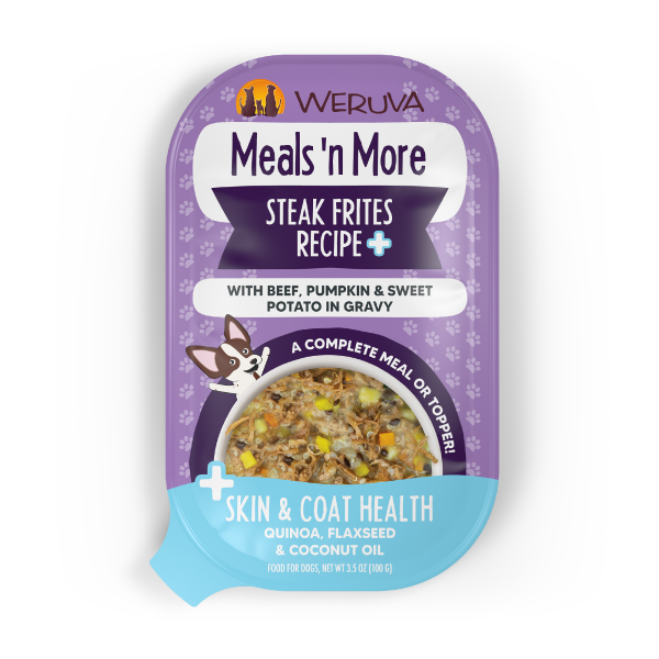 WRVA Dog Meals'nMore Steak Frites+ 3.5oz Cups