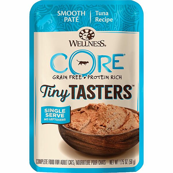 Wellness Cat GF Tuna Tiny Tasters Pouch Pate  1.75oz