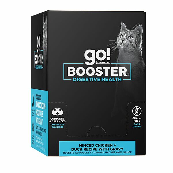 GO! Digestive Minced Chkn/Duck w/gravy Cat Booster 2.5oz