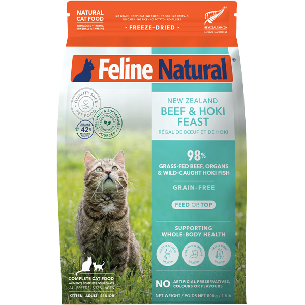 Feline Natural Cat FD Beef & Hoki 1.8lbs