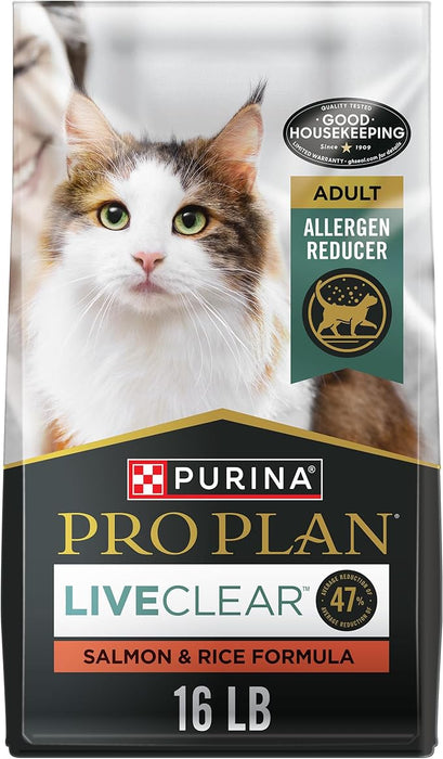 ProPlan Adult Cat LIVECLEAR Salmon & Rice 16lbs