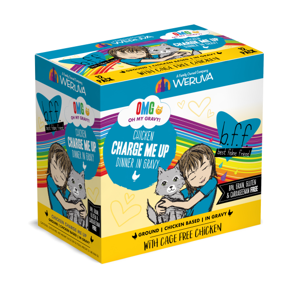 BFF Cat OMG Chicken Charge Me Up 2.8 oz Pouch