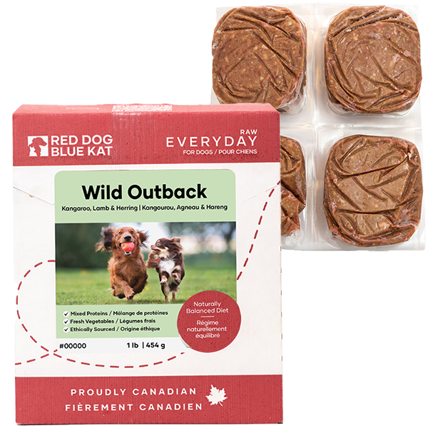 RDBK Dog Everyday Raw Wild Outback 4x0.25lbs