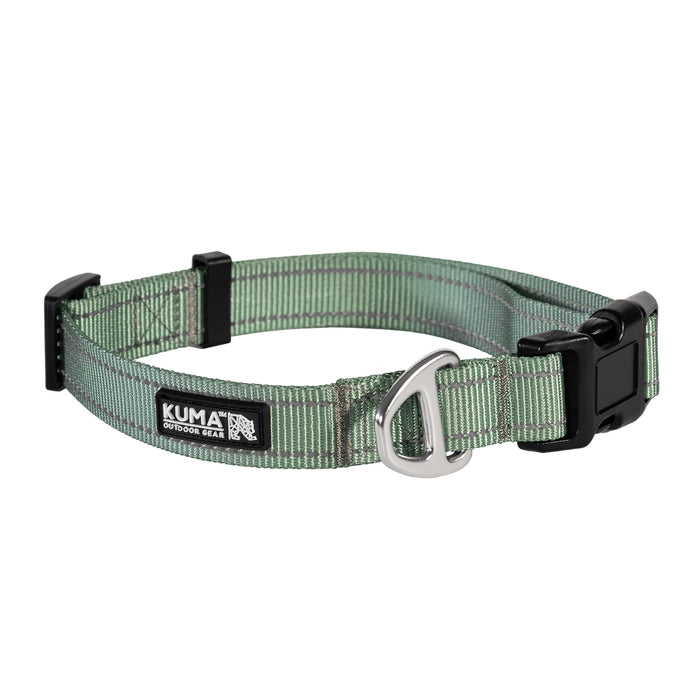 KM Lazy Bear Dog Collar Sml Sage