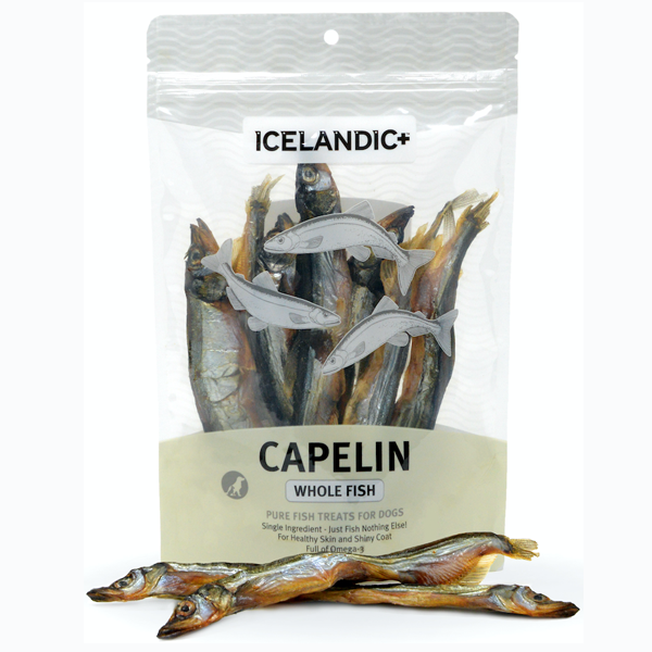 Icelandic+ Dog Treats Capelin Whole Fish 2.5oz