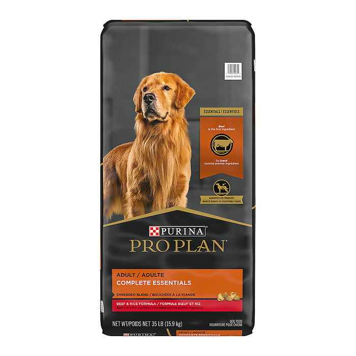 ProPlan Adult Shredded Beef/Rice 35lbs
