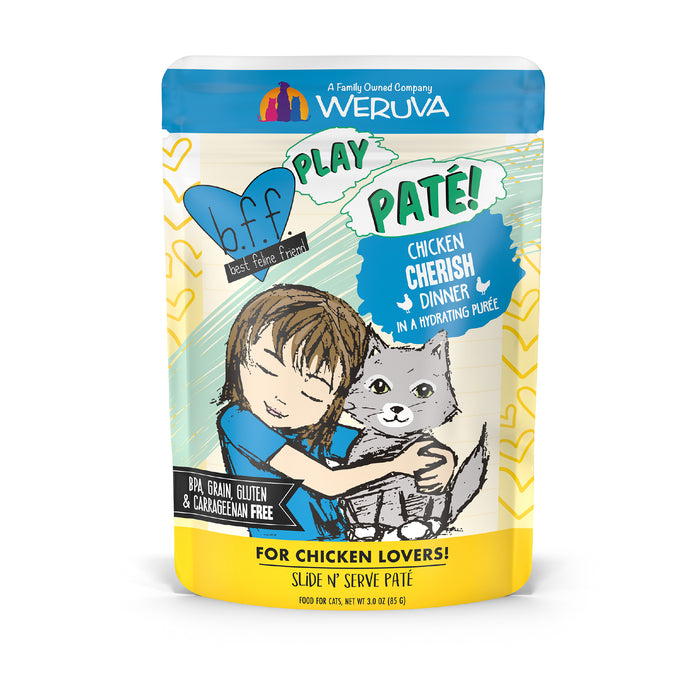 BFF Cat Play Pate Chicken Cherish 3oz Pch