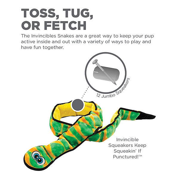 Invincibles Snake Grn/Orng 65"