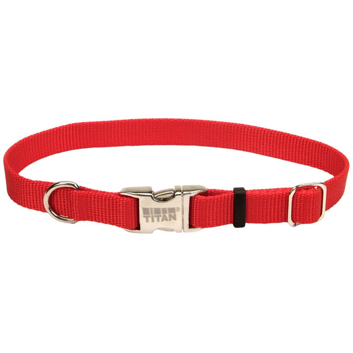 Coastal Nylon Collar Metal Buckle Red Large