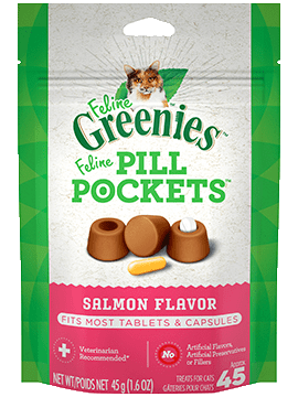 Greenies Feline Pill Pockets Salmon 1.6 oz