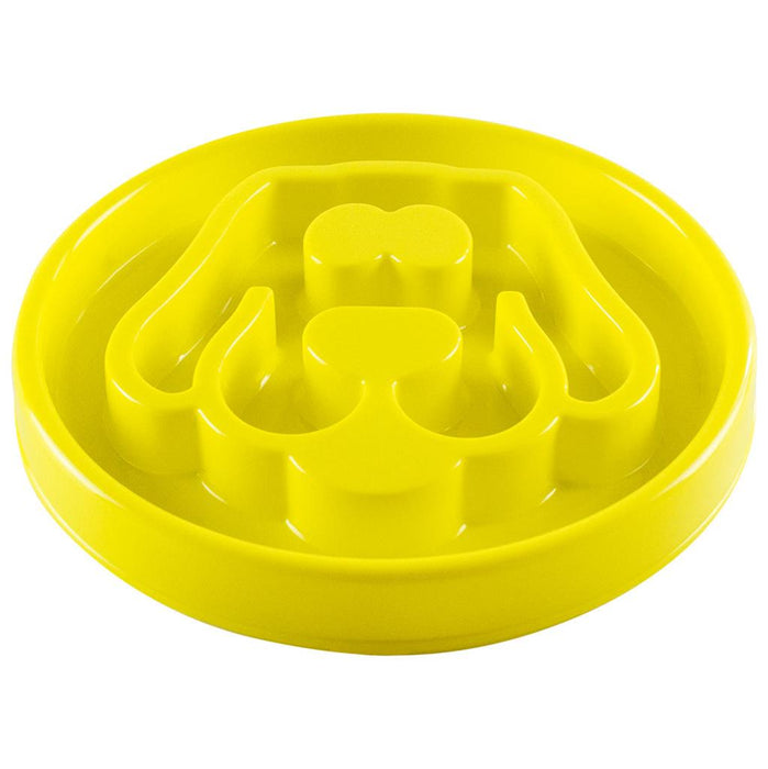 Slow Feeder Yellow 12x12" Dog Dish