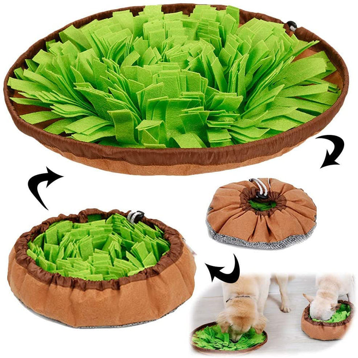 Injoya Snuffle Mat Salad Bowl, Green