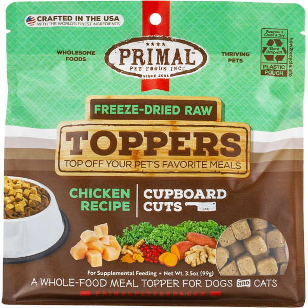 Primal Dog/Cat FD Raw Topper Cupboard Cuts Chicken 3.5oz
