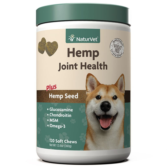 NaturVet Hemp Joint Health Soft Chew 120 ct