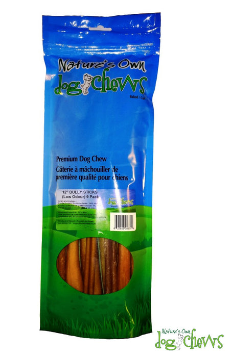 Nature's Own 12" ODOURFREE Bully Stick 9PK