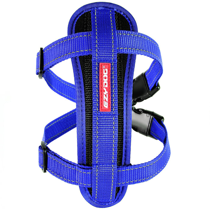 EZ Harness w/Reflective Piping Med Blue