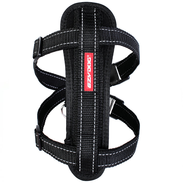EZ Harness w/Reflective Piping Med Black