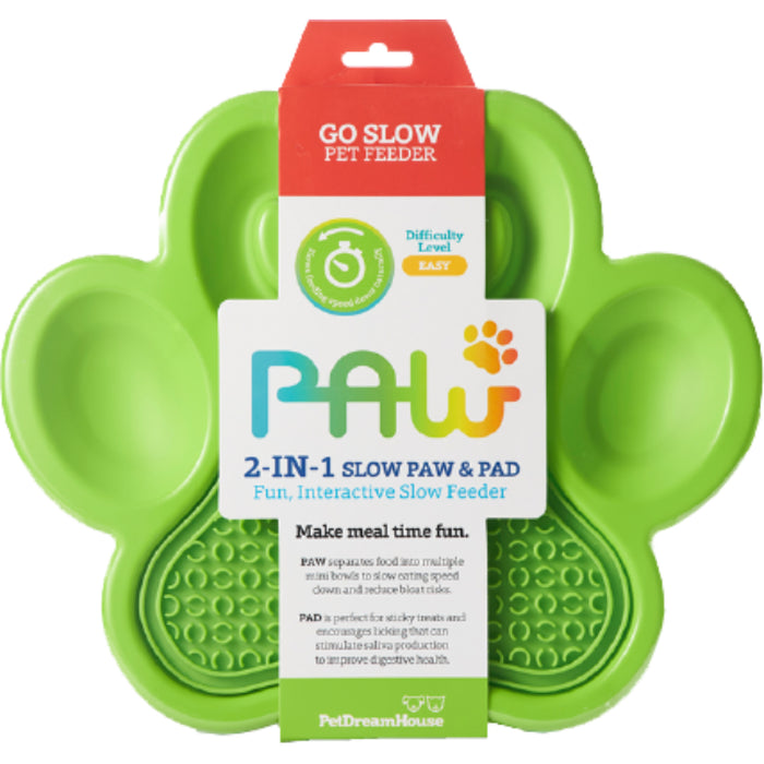 PAW 2in 1 Slow Feeder Green