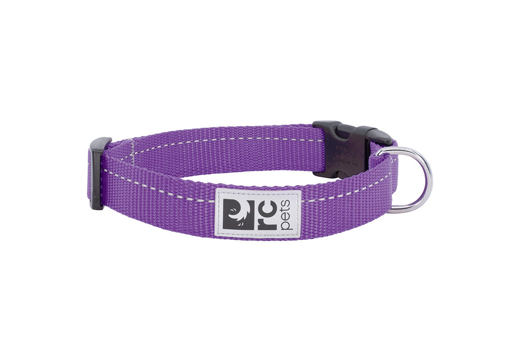 RC Pets Clip Collar Primary Lrg 1" Purple