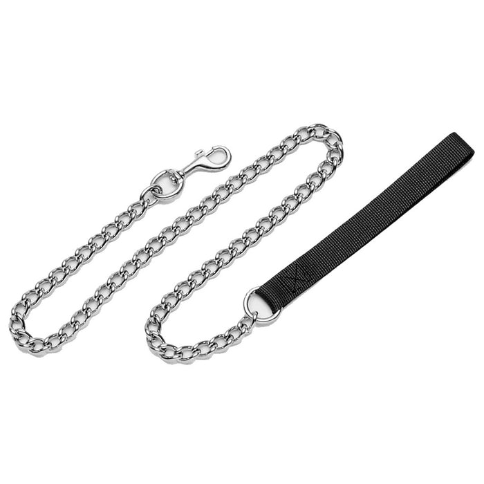 Fine Titan Chain Lead with Nylon Handle