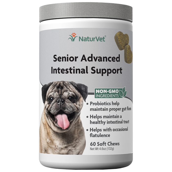 NaturVet Senior Advanced Intestinal Support Soft Chew 60 ct