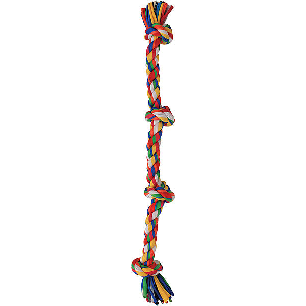 Flossy Chew Cloth Rope Tug 4 Knot Lrg 27"