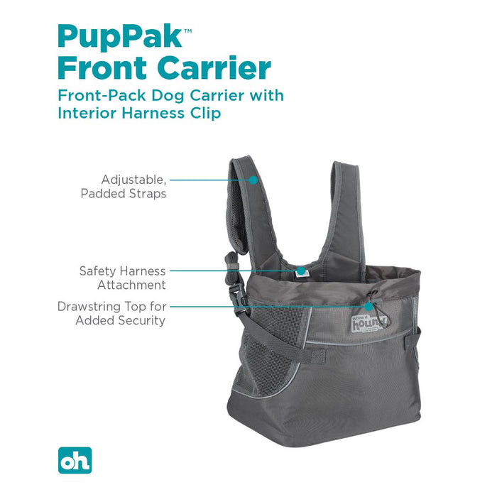 PupPak Front Carrier Gray Small