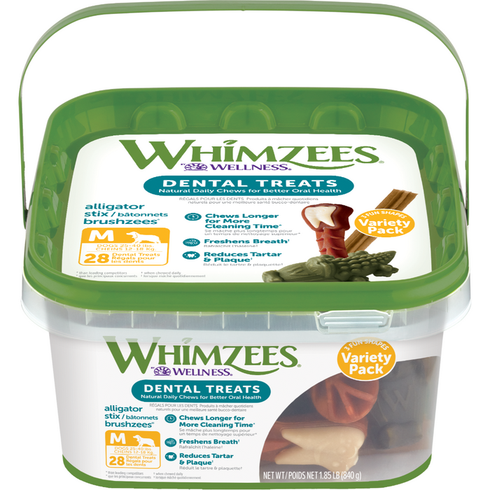Whimzees Variety Pack Medium 28pk