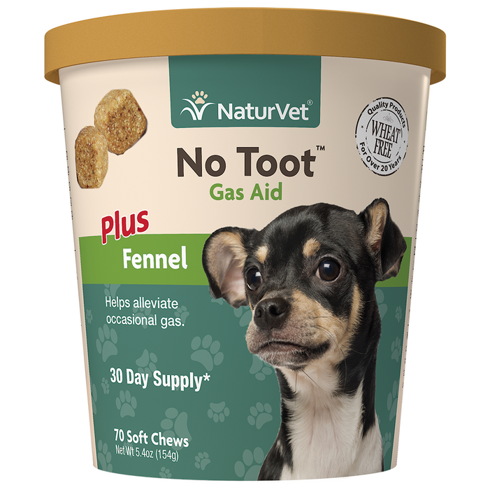 NaturVet No Toot Gas Aid Soft Chew 70 ct