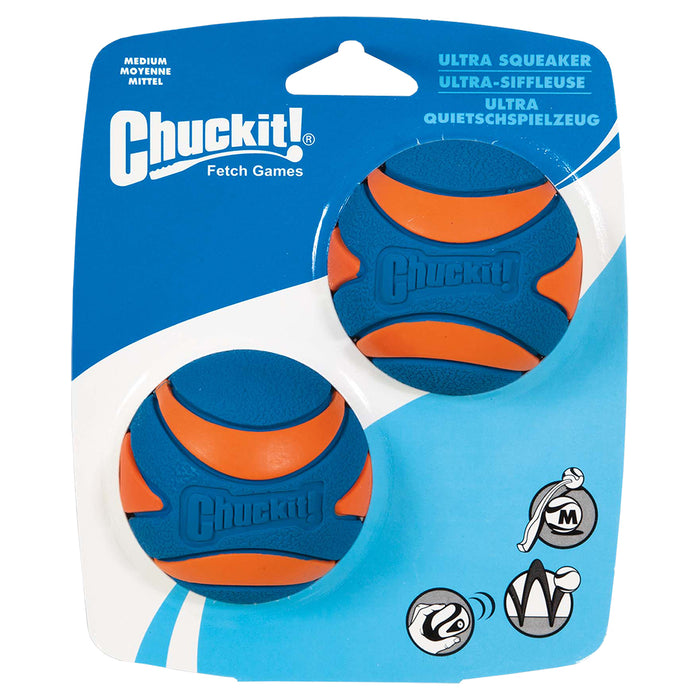 Chuckit! Ultra Squeaker Ball Medium 2P pack