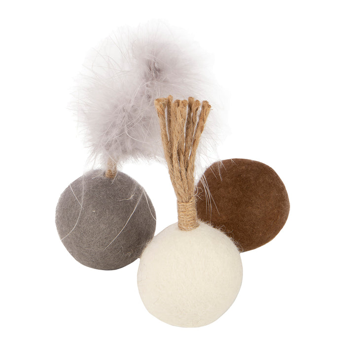 Petlinks Wacky Woolies 3PK Cat Toy