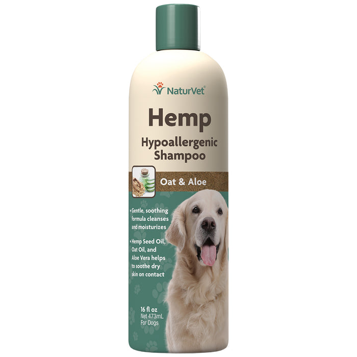 NaturVet Hemp Hypoallergenic Shampoo 16oz