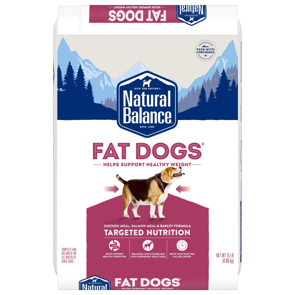 NB Fat Dogs Chicken/Salmon Low Calorie 15lbs