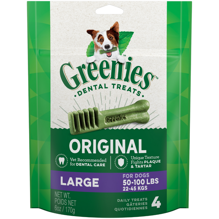 Greenies Dental Treat 4/Large 6oz