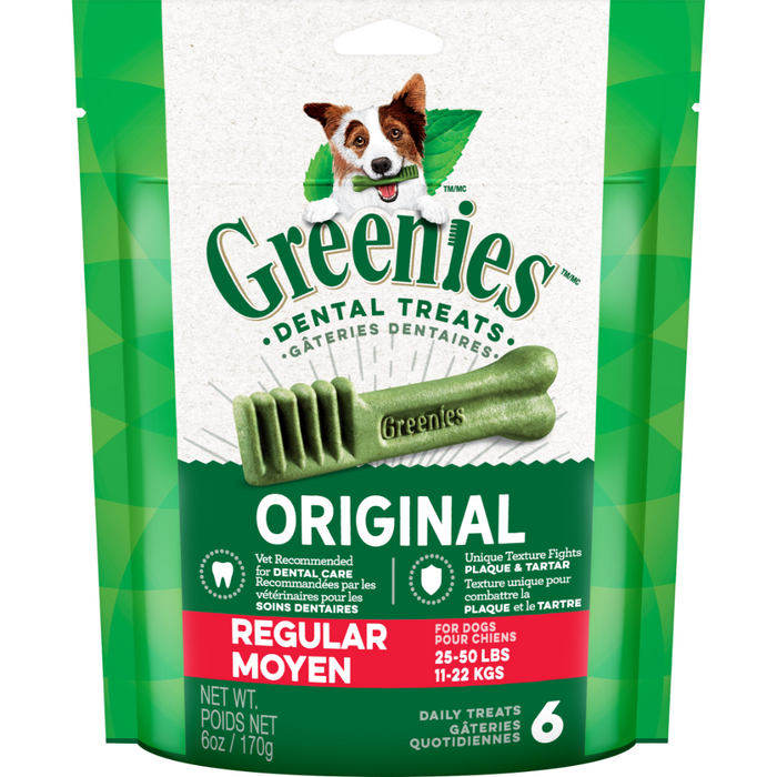 Greenies Dental Treat 6/Reg 6oz