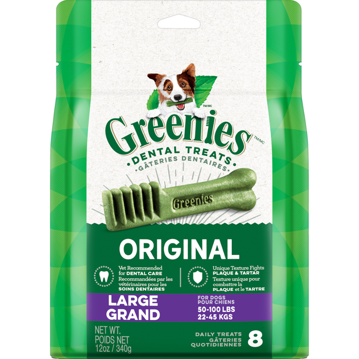 Greenies Treat 8/Large 12oz