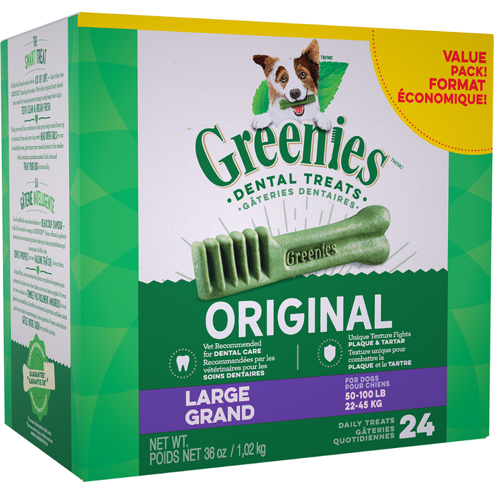 Greenies Dental Treat Value Tub Large 36oz, 24
