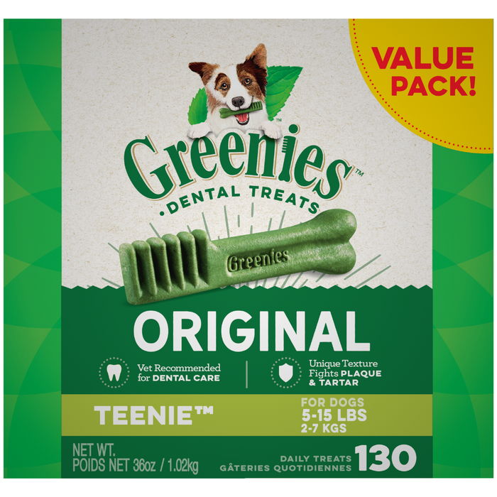 Greenies Dental Treat ValueTub, Teenie 36oz, 130