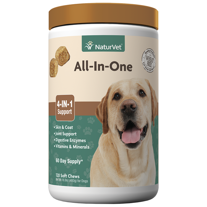 NaturVet All-In-One Soft Chew 120 ct