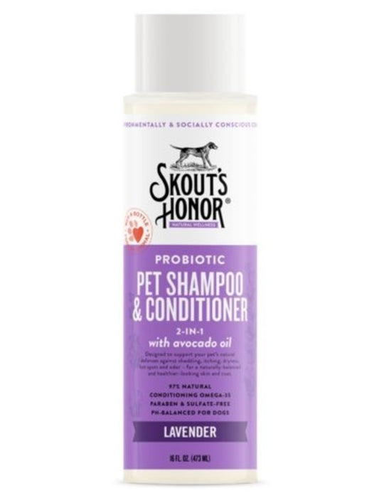 Skouts Probiotic Shampoo & Conditioner Lavender 16oz
