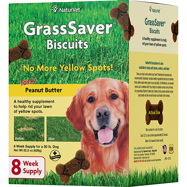 NaturVet GrassSaver Biscuit 8 wk Supply 11.1oz