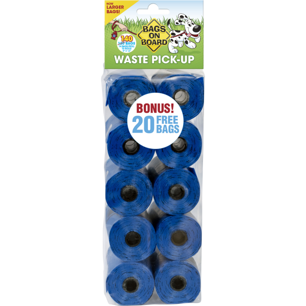 BOB Poop Bag Refills Blue | 10 Rolls 140 Bags