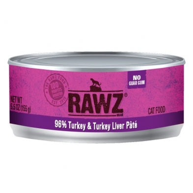 Rawz Cat Turkey & Turkey Liver Pate 156g