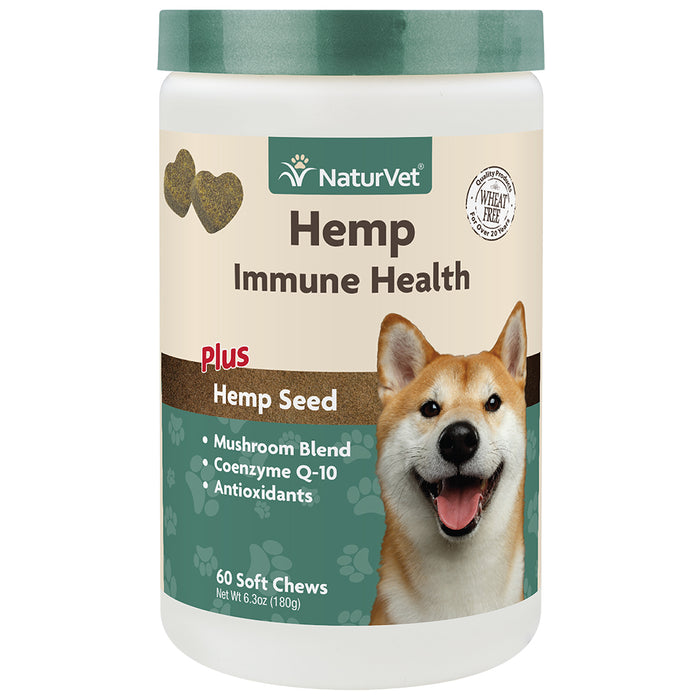 NaturVet Hemp Immune Health Soft Chews 60 ct