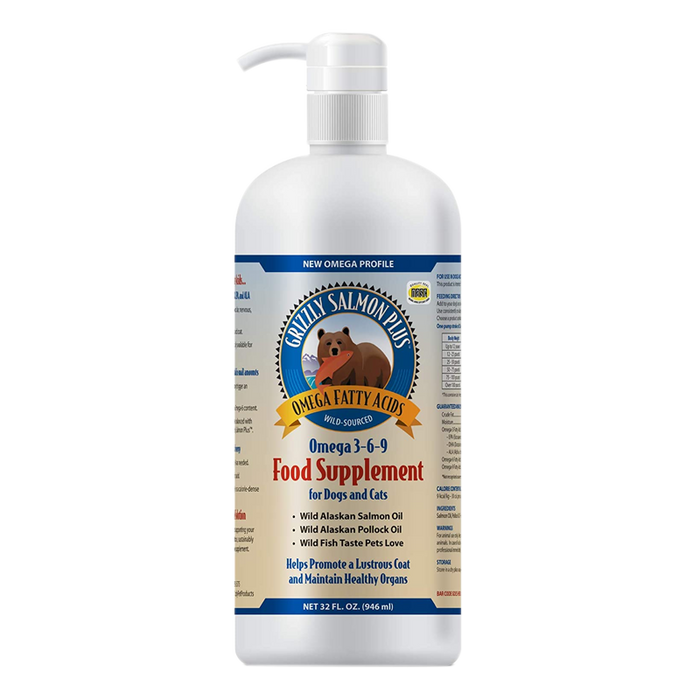 Grizzly Wild Salmon Oil Plus for Cats & Dogs