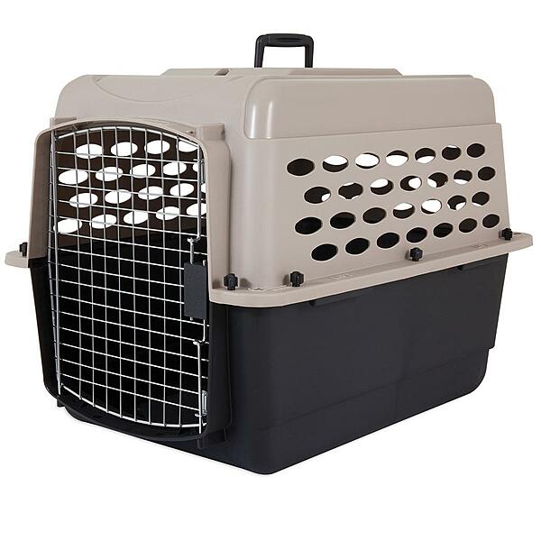 PM Vari Kennel Black & Bleach Linen 28x20.5x21.5"