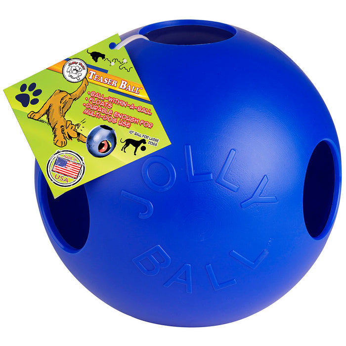 Jolly Teaser Two-In-One Ball Blue 10"